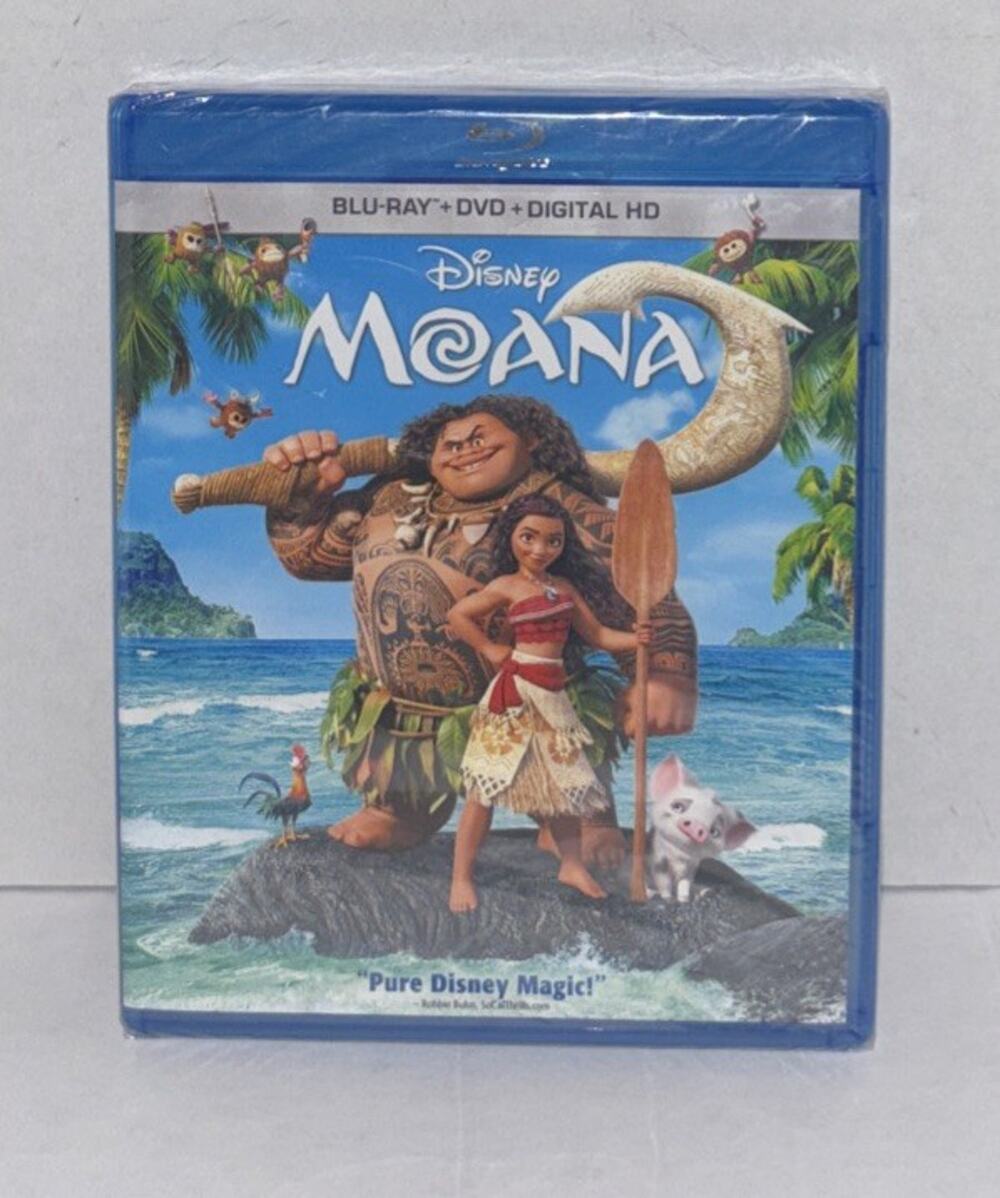 Moana Blu-ray + DVD + Digital HD Brand New